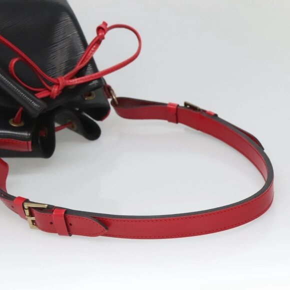 LOUIS VUITTON Epi Noe Shoulder Bag Bicolor Black Red M44017 LV Auth gh522 - Picture 8 of 16